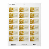 クリーミ独身のーなホワイトローズ結婚の住所 シール (フルシート)