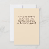 クリームおよびコーヒーバラ サンキューカード (裏面)