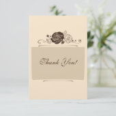 クリームおよびコーヒーバラ サンキューカード (スタンド正面)