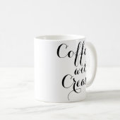 クリームおよび砂糖のマグが付いているコーヒー コーヒーマグカップ (正面右)