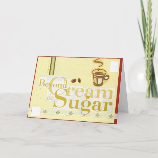 クリームおよび砂糖を越えて カード (正面)