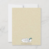 クリームおよび黒Ahoy! 海賊ハローウィンパーティ 招待状 (裏面)