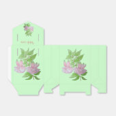 クリームかわいらしの背景ピンクの結婚花 フェイバーボックス (折り畳みなし)