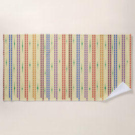 クリームで多色の ビーチタオル