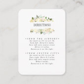 クリームとアイボリー結婚の指示 エンクロージャーカード (正面)