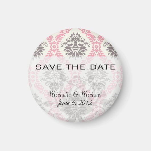 クリームとグレーのタンダマスクブリス マグネット (正面)