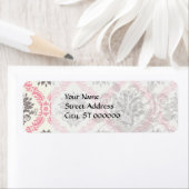 クリームとグレーのタンダマスクブリス ラベル (インサイチュ)