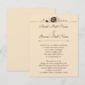 クリームとコーヒーローズ 招待状 (正面/裏面)