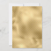 クリームとゴールドの箔押しレースのイスラム・メヘンディ式 招待状 (裏面)