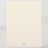 クリームとゴールドの花の祭典 レターヘッド (裏面)