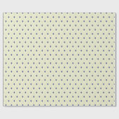 クリームとネイビーアーガイルギフトラップ – 控え ラッピングペーパー (フラット)