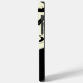 クリームとブラックのスクロールアクセントパーソナル Case-Mate iPhoneケース (裏面 / 左)