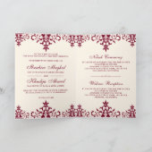 クリームとブルゴーニュのダマスイスラム結婚教徒 招待状 (内部)