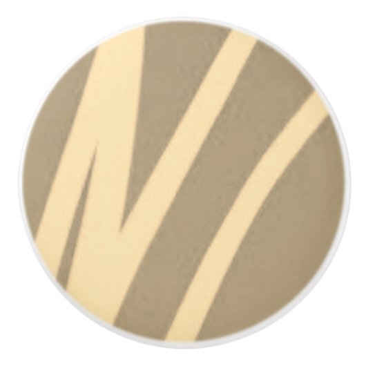 クリームとベージュの美しいキャビネットのプル セラミックノブ (正面)