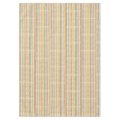 クリームと点々のある多色の テーブルクロス (正面)