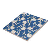 クリームと白ビクトリアン花柄 タイル (側面)