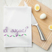 クリームと砂糖？ キッチンタオル (四つ折り)