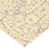 クリームと紫の花 ショートテーブルランナー (コーナー)