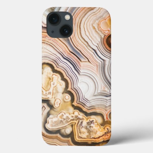 クリームと茶色の美しいアメジストグード Case-Mate iPhoneケース (裏面)