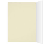 クリームと赤のダマスクのテーブル番号カード (内側 (左))