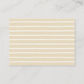 クリームと金ゴールドのフローラ結婚グリーンリーのウェブサイト エンクロージャーカード (裏面)