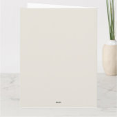 クリームと金ゴールドのメリークリスマス天使 カード (裏面)