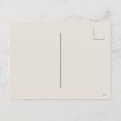 クリームと金ゴールドのメリークリスマス天使 シーズンポストカード (裏面)