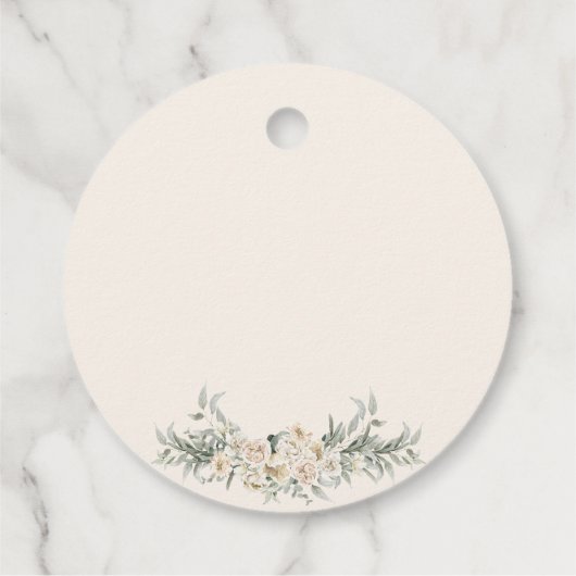 クリームと金ゴールドフローライスラム結婚教徒 フェイバータグ (裏面)