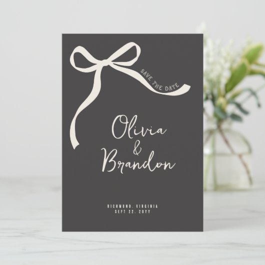 クリームと黒お洒落手引き弓 セーブザデート (スタンド正面)