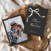 クリームと黒お洒落手引き弓 セーブザデート