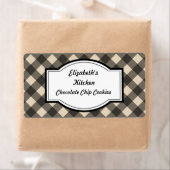 クリームと黒のキッチンラベル ラベル (インサイチュ)