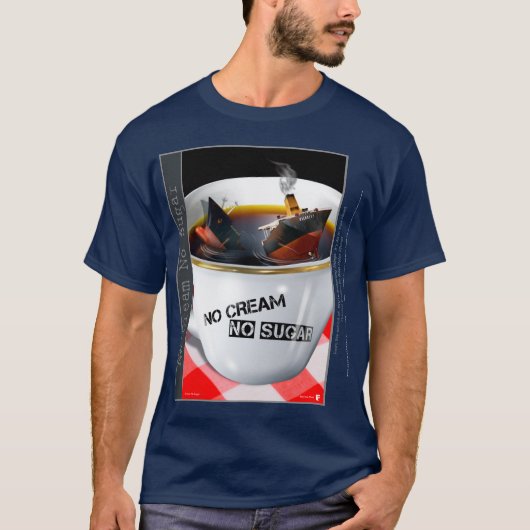 クリームなし 砂糖なし Tシャツ (正面)