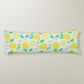 クリームにサマーレモンパターン ボディピロー (裏面)