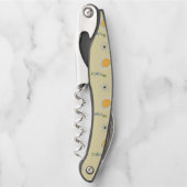 クリームにハロウィーンパターン ソムリエナイフ (正面)