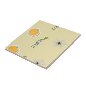 クリームにハロウィーンパターン タイル (側面)