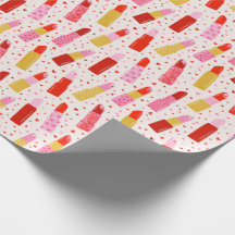 クリームにバレンタインデーの口紅