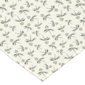 クリームに出芽グリーン枝 – シームレスなパターン ショートテーブルランナー (コーナー)
