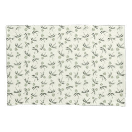 クリームに出芽グリーン枝 – シームレスなパターン 枕カバー