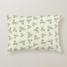 クリームに赤い枝の出芽 – シームレスなパターン。