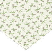 クリームに赤い枝の出芽 – シームレスなパターン。 ショートテーブルランナー (コーナー)