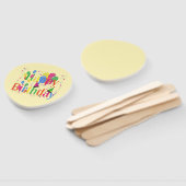 クリームに風船をつけるハッピーバースデー ハンドファン (組立なし)