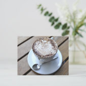 クリームのせたコーヒーカップ ポストカード (スタンド正面)