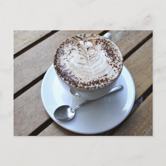 クリームのせたコーヒーカップ ポストカード (正面)