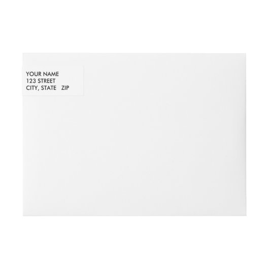 クリームのばら色の結婚式の写真 ラップアラウンドラベル (正面)