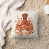 クリームのオレンジタコのイラストレーション クッション (ブランケット)