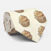 クリームのカップケーキ ネクタイ (ロール)