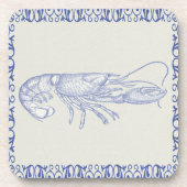 クリームのビーチの生命青いロブスター コースター (正面)