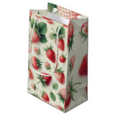 クリームの上のイチゴ水のカラーベリー スモールペーパーバッグ (裏面アングル)