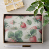 クリームの上のイチゴ水のカラーベリー 薄葉紙 (ギフト)