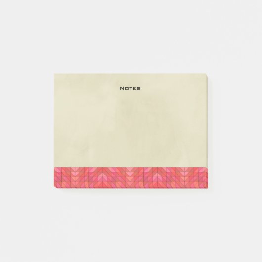 クリームの縁ど背景の南西部 ポストイット (正面)